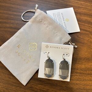 Kendra Scott Smoky Gray Drop Earrings
